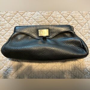 Cole Haan pebbled leather clutch